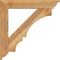 Ekena Millwork Balboa Traditional Rough Sawn Bracket w/ Offset Brace, Western Red Cedar, 6"W x 30"D x 30"H BKT0604X30X30BOA01RWR - alternate 3